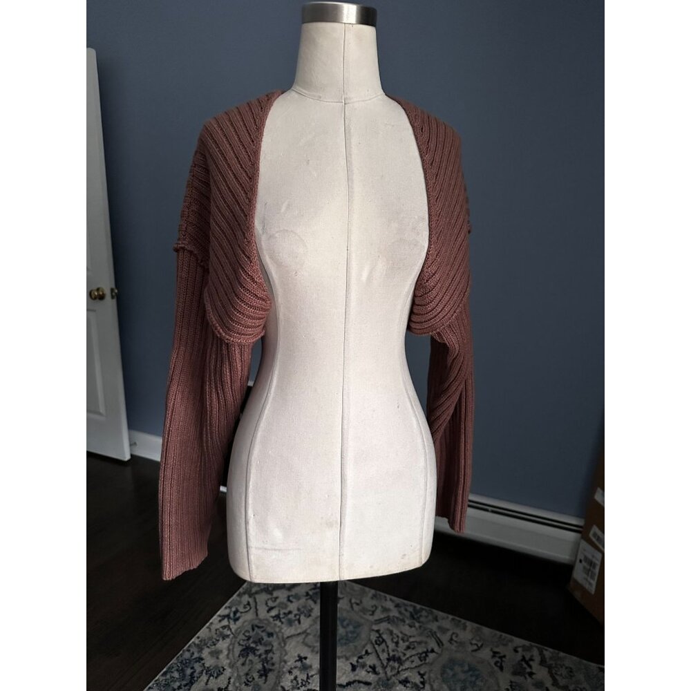 All Row cardigan shrug ribbed Small